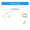 Headset Headworn Microphone Double Earhook Headworn Mic 3.5mm Thread Straight Head Microphone for Stage Performances
