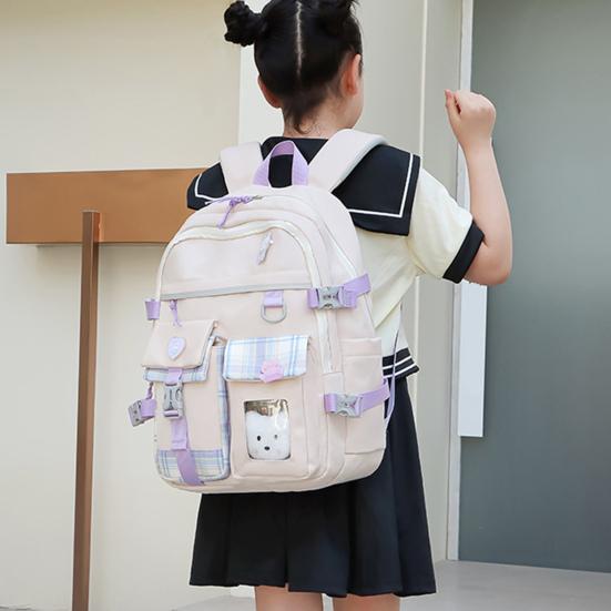 Rucksack Für Mädchen - Wasserdicht Mit Schleife & Vielen Fächern