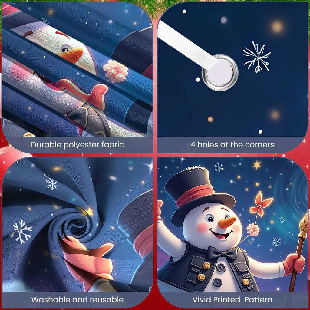 Winter Wonderland Backdrop Festive Lights Frosty Scene Banner Festive Background Top Hat Design Winter Display For Winter Xmas