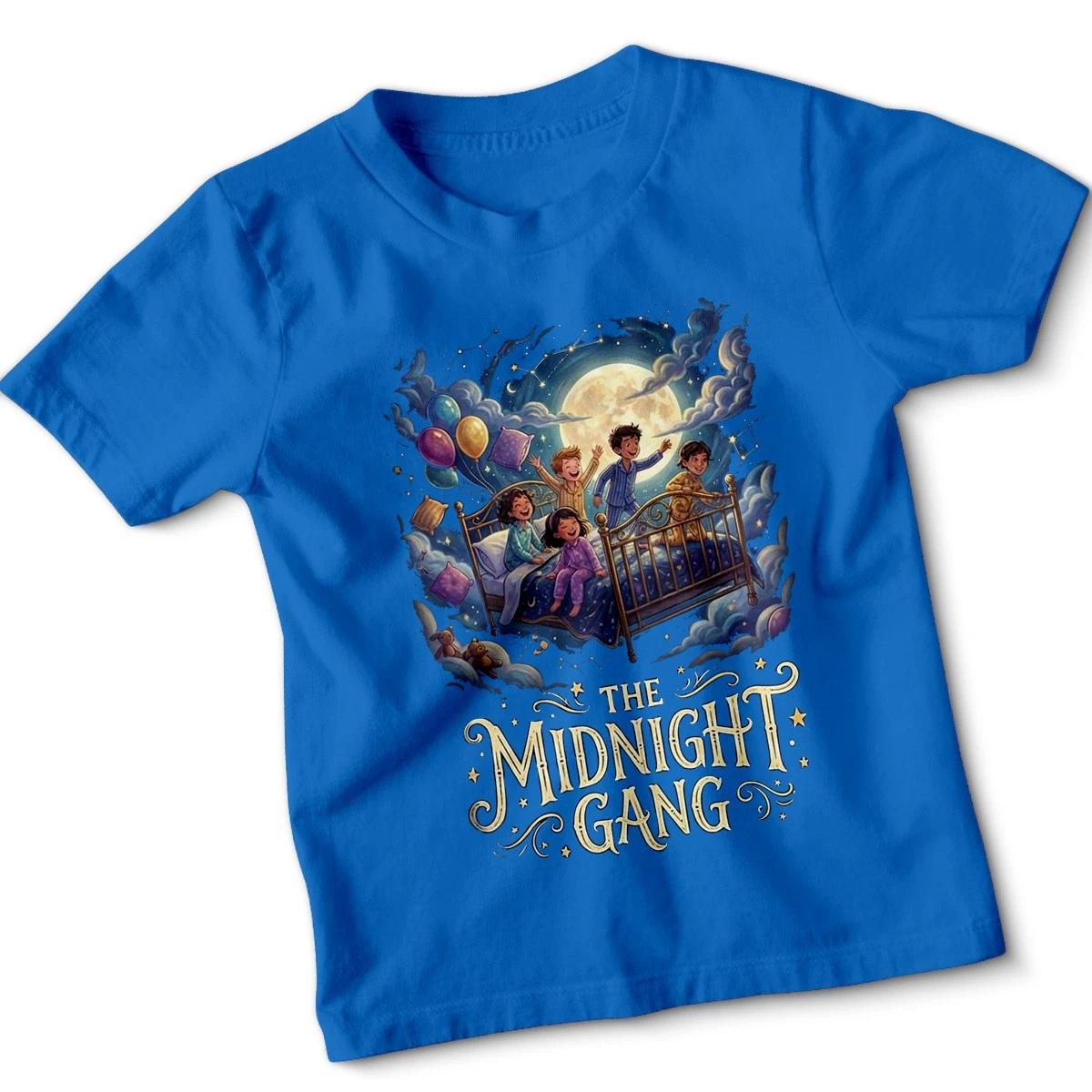 

Midnight Gang Kids Tshirt David Walliams Novel Day School Children Funny Tee 160