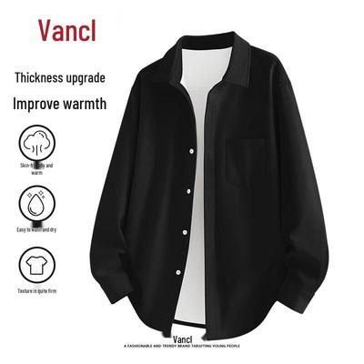 VANCL Men's Winter Warm Oxford Long-Sleeve Shirt