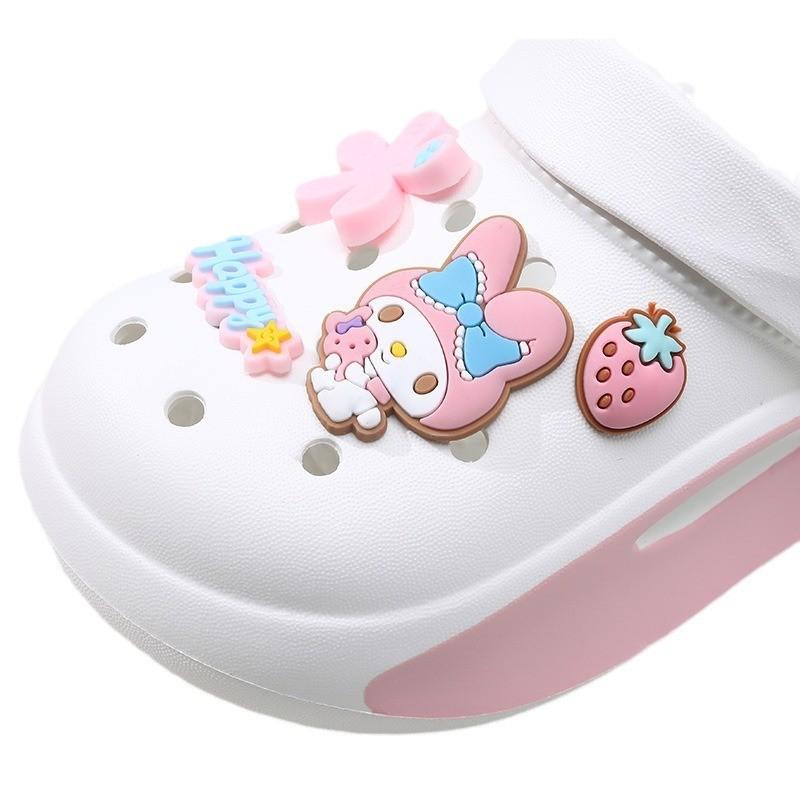 Cute And Breathable Cartoon Kids Summer Clogs For Girls With Non-slip Design