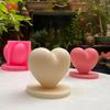 S/L Love Silicone Mold 3D Heart-shaped Candle Crafts Resin Plaster Mould DIY Soap Candle Making Supplies Valentine's Day Gift