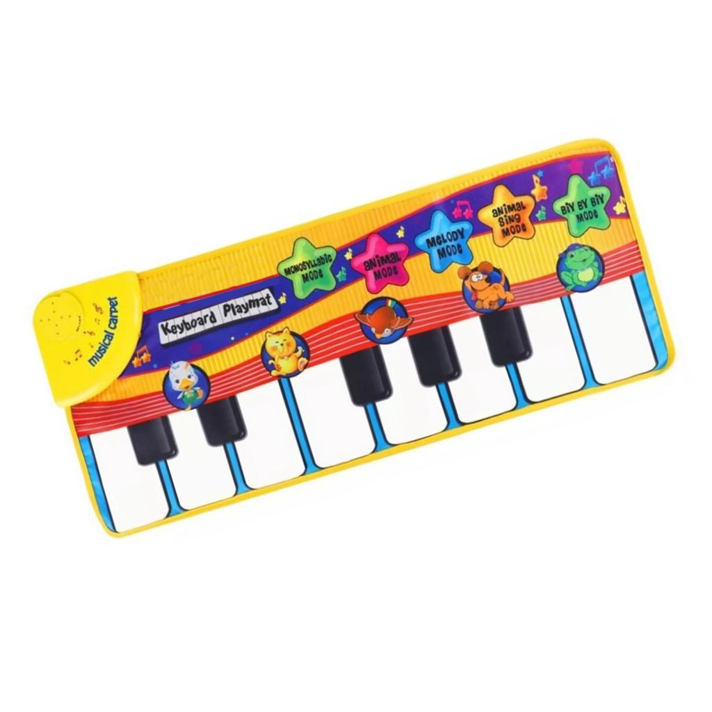 Baby Musikspielmatte Kinder Musik-Klavier-Matte Kind Boden Klavier Tastatur Matte Teppich Tierdecke