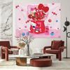 Sanrio Hello Kitty Printed Tapestry Cartoon Cute Bedroom Living Room Background Wall Decoration Dormitory Apartment