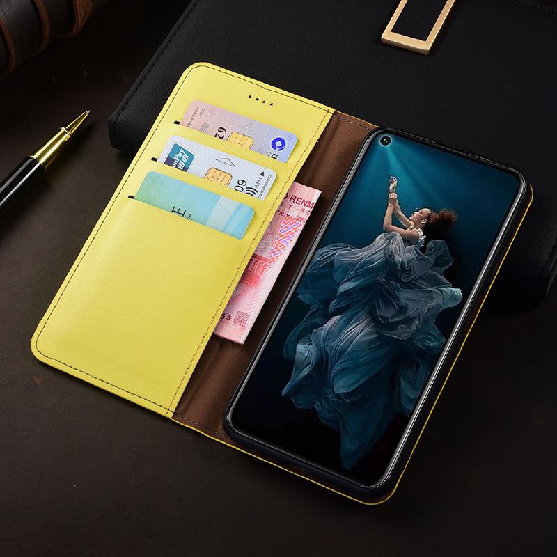 

Флип-чехол Napa Inner Grid из натуральной кожи для Samsung Galaxy A06 A16 A26 A36 A56 A07 A17 A37 5G Кошелек Чехлы для телефона A06 лимон