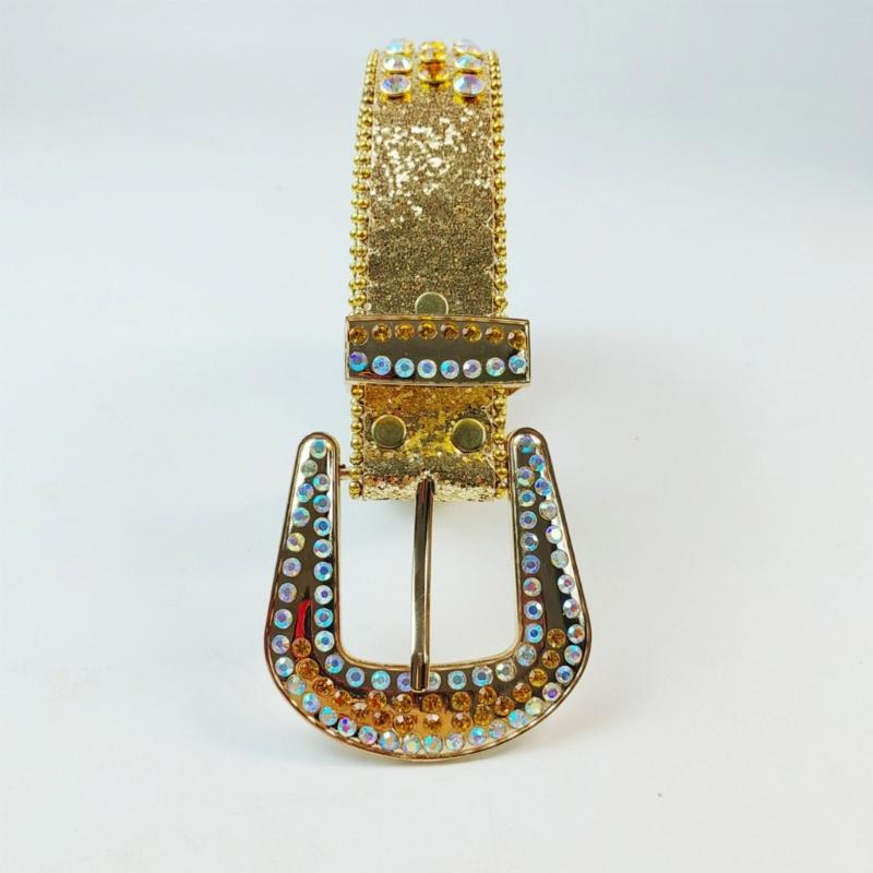 Adult Shinning Waist Belt Luxurious Pin Buckle Waist Belt Adjustable Length Y2K Rhinestone Waist Belt for Nightclub