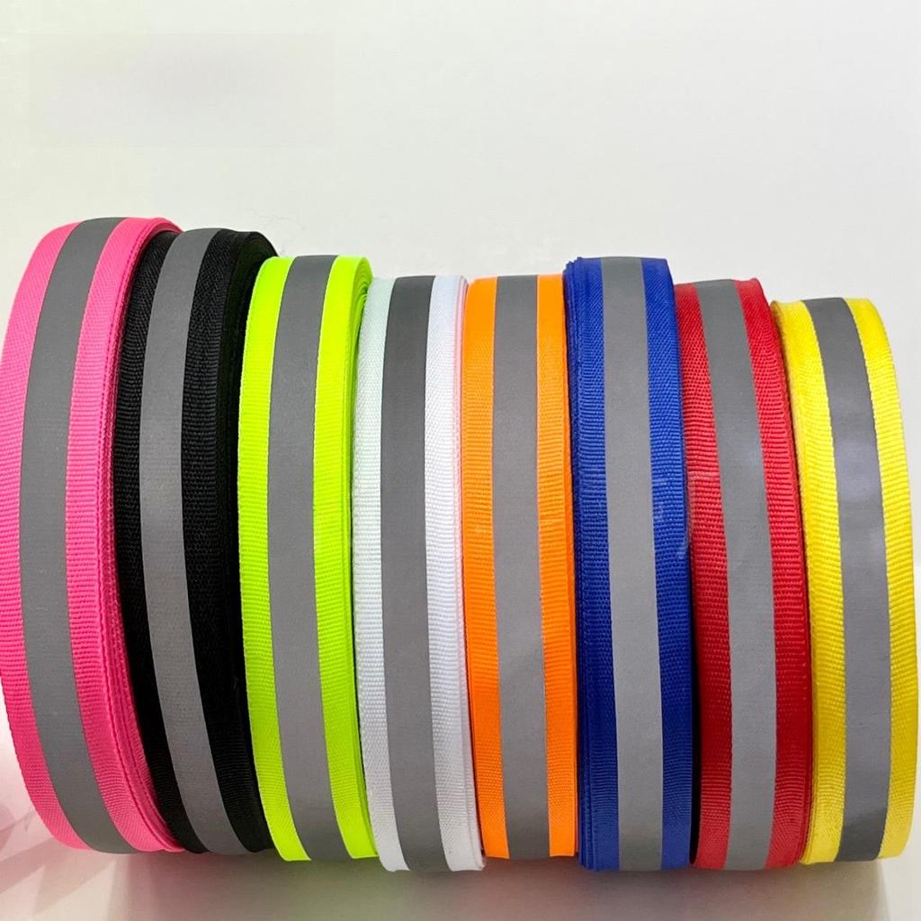 Fluorescent High Visibility Reflective Webbing for Night Safety