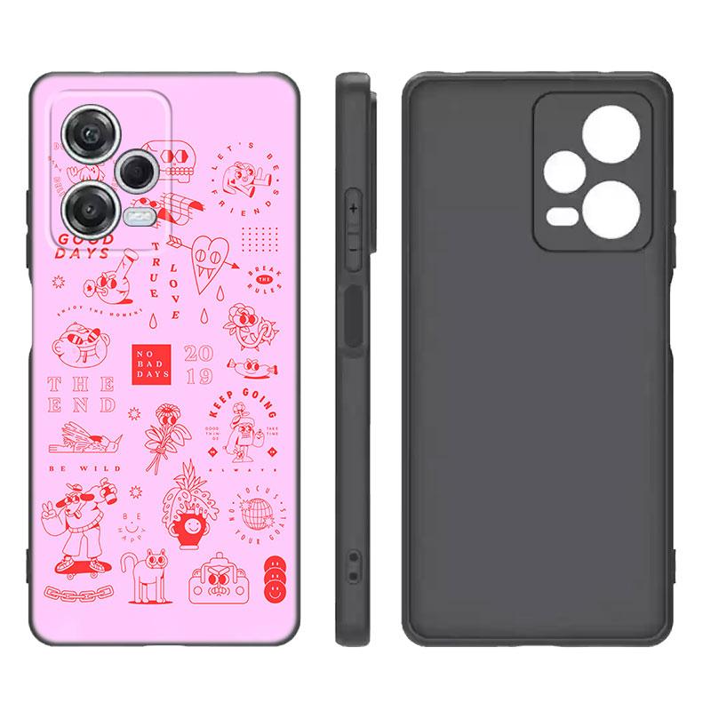 Witches Moon Tarot Witch Ouija Black Silicone Phone Case For Xiaomi Redmi Note 9 10 11 11S 11T 12 13 Pro 5G Plus 9S 10S 12S