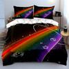 Rainbow Galaxy Bedding Set Bedding Duvet Cover Set Duvet Cover Pillowcases (1 * Duvet Cover 2 * Pillowcases, without duvet insert)