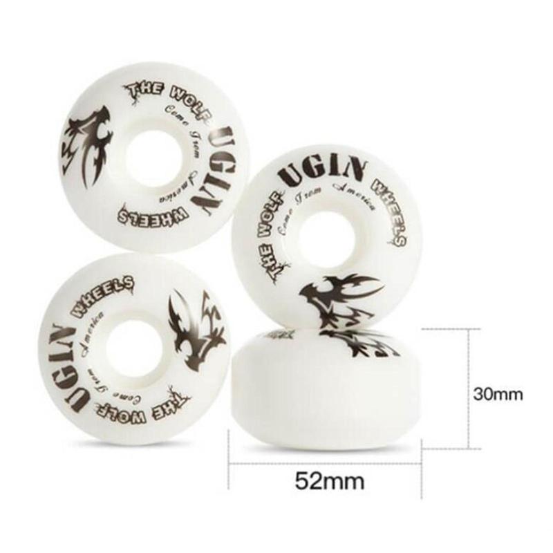 4PCS Cruiser Skateboard Wheels PU Skateboard Wheels Longboard Skateboard Replacement Wheel Set for Basic Skateboarding