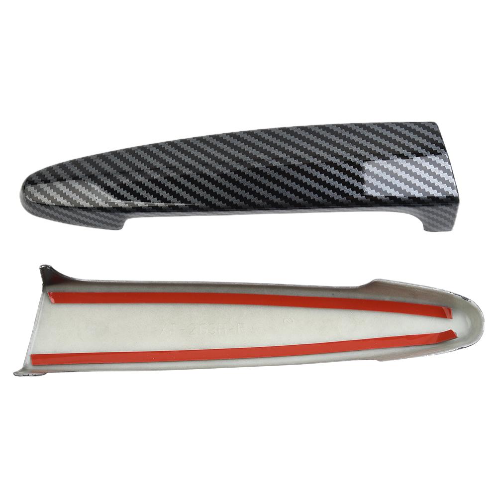 4pcs Carbon Chrome Car Door Handle Cover Trim Sticker Styling Auto Accessories For BMW E87 E90 E91 E92 E93 F30 X1 X2 X3 X4 X6