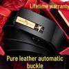 Paul Men's Genuine Leather Automatic Buckle Belt - Versatile Fashion for Business