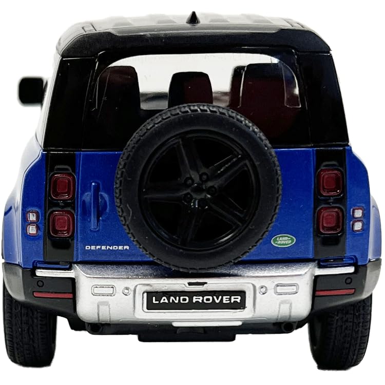 Land Rover Defender 90 Blue KINSMART Pullback Mini Car 1/36