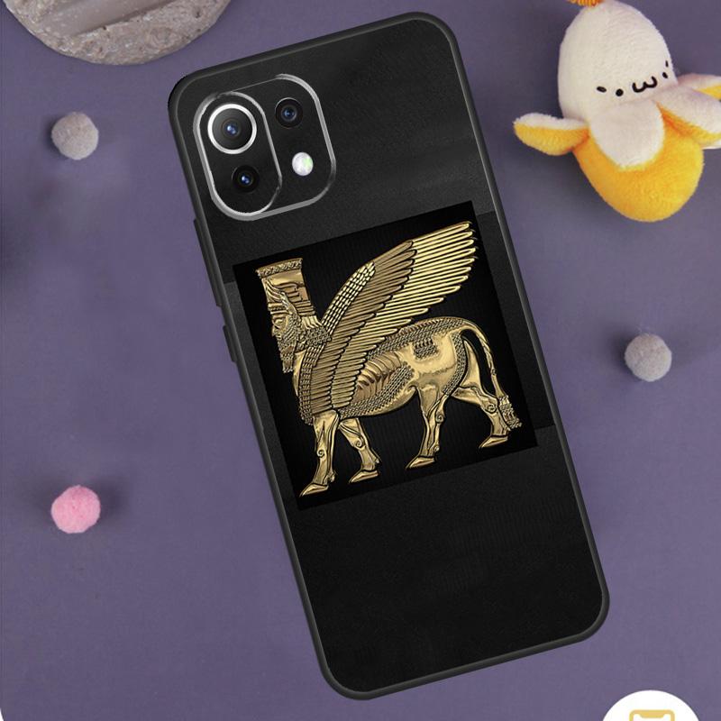 Lamassu Assyrian Winged Lion Case For Xiaomi 14 15 Ultra 13T 14T 15T 17 Pro Max POCO F5 F6 F7 X5 X6 X7 Pro F8 Ultra Cover