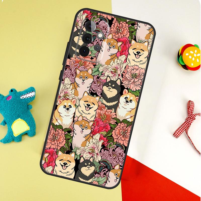 Cute Shiba Inu For Samsung Galaxy A55 A35 A15 A54 A34 A14 A53 A33 A13 A05 A06 A16 A22 A32 A52 Phone Case