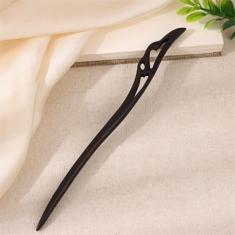 

1PC Ancient Style, Black Sandalwood, Hairpin, Wooden Hairpin, Wood, Coiled Hair, Hanfu, Accessory, Simple, Cheongsam, Jewelry,