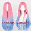 Mizi Cosplay Wig 76cm Long Dyed Gradient Wigs Heat Resistant Synthetic Hair