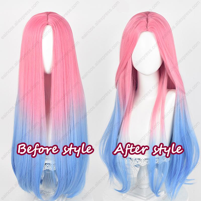 Mizi Cosplay Wig 76cm Long Dyed Gradient Wigs Heat Resistant Synthetic Hair