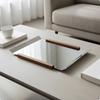 Mirror Perfume Tray Modern Geometric Design Stainless Steel Home Decor for Coffee Table,