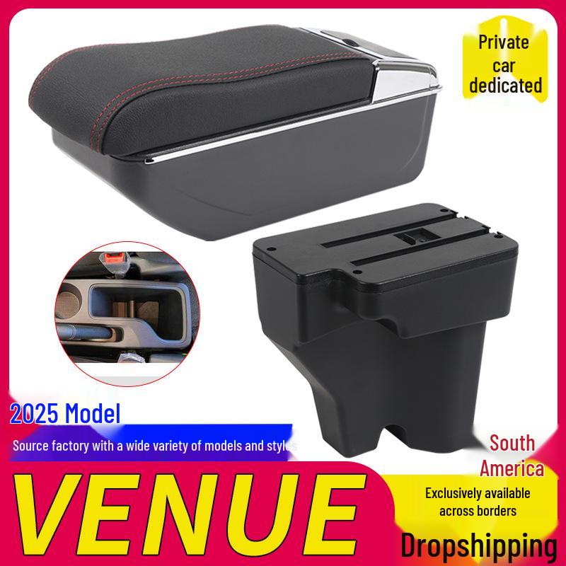 Modern Armrest Storage Box for Venue 25 Cars – Central South America Edition