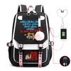 Back To School Mochilas with USB Port Casual Rucksack Teenage Boys Girls Multicolor Backpack Student School Bag Daily Use