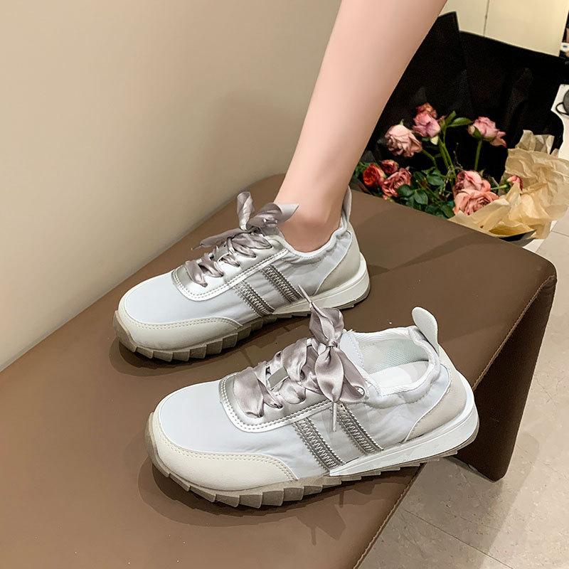 Silver Forrest Gump Shoes Women's Spring and Summer New Breathable Moral Training Shoes Casual Sports Shoes Canvas