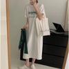 Women's Fashion Summer Spring 1/2 Sleeves O-Neck Loose Waistline Casual Dresses