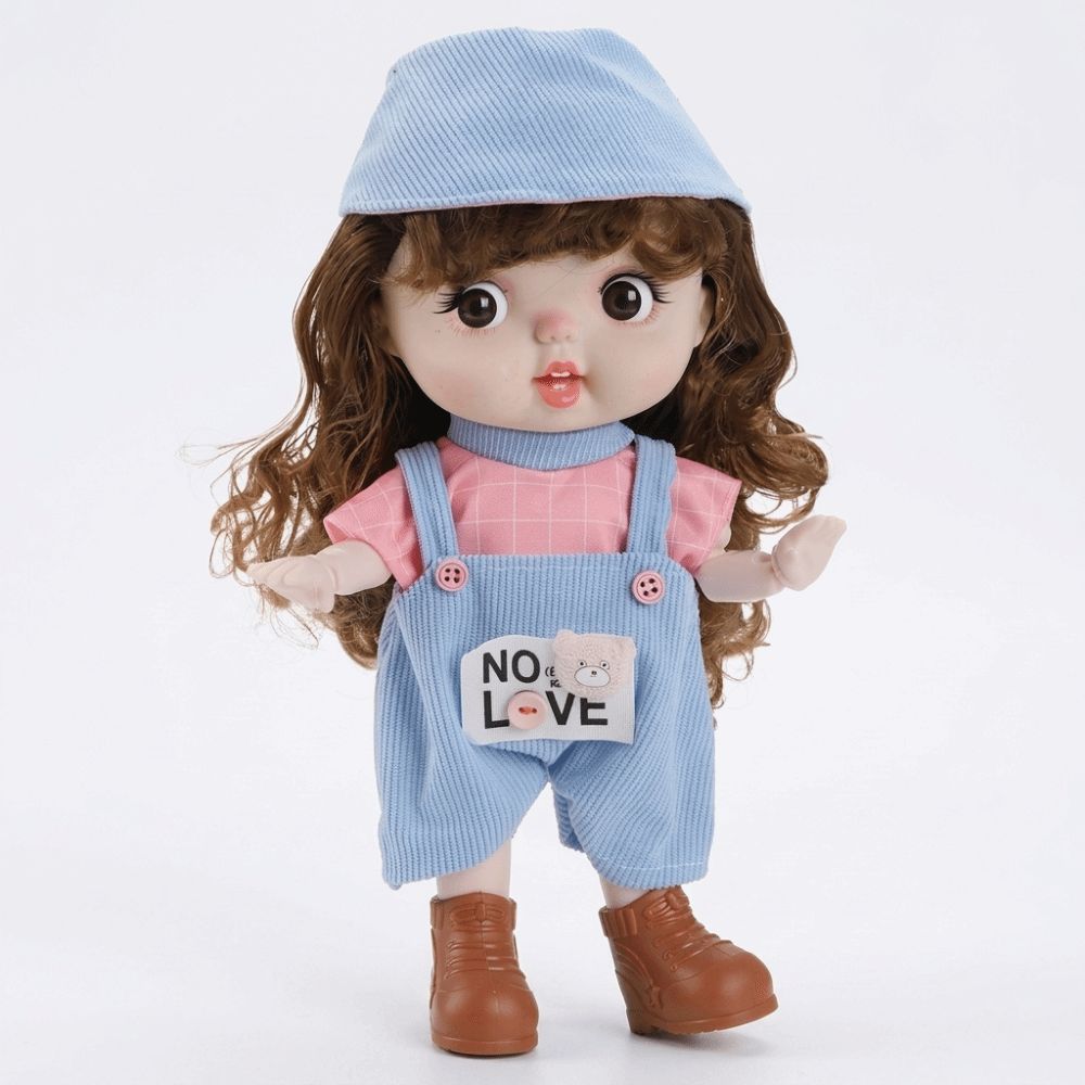 19 Joints Movable 1/6 Scale Multi Joint Doll 28cm Cute Emoticon Doll  Birthday Gifts