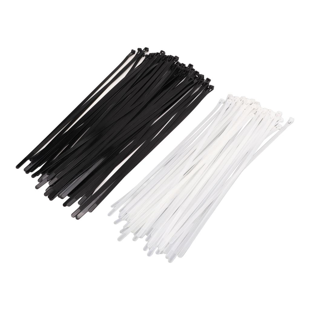 100PCS Zip Cable Ties Reusable Adjustable Nylon Ties for Outdoor Home Workshop Office