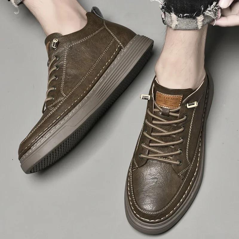 Herren Freizeitschuhe Mode Echte Leder Designerschuhe Komfort Sneaker Sapato Masculino Hombre Herrenschuhe