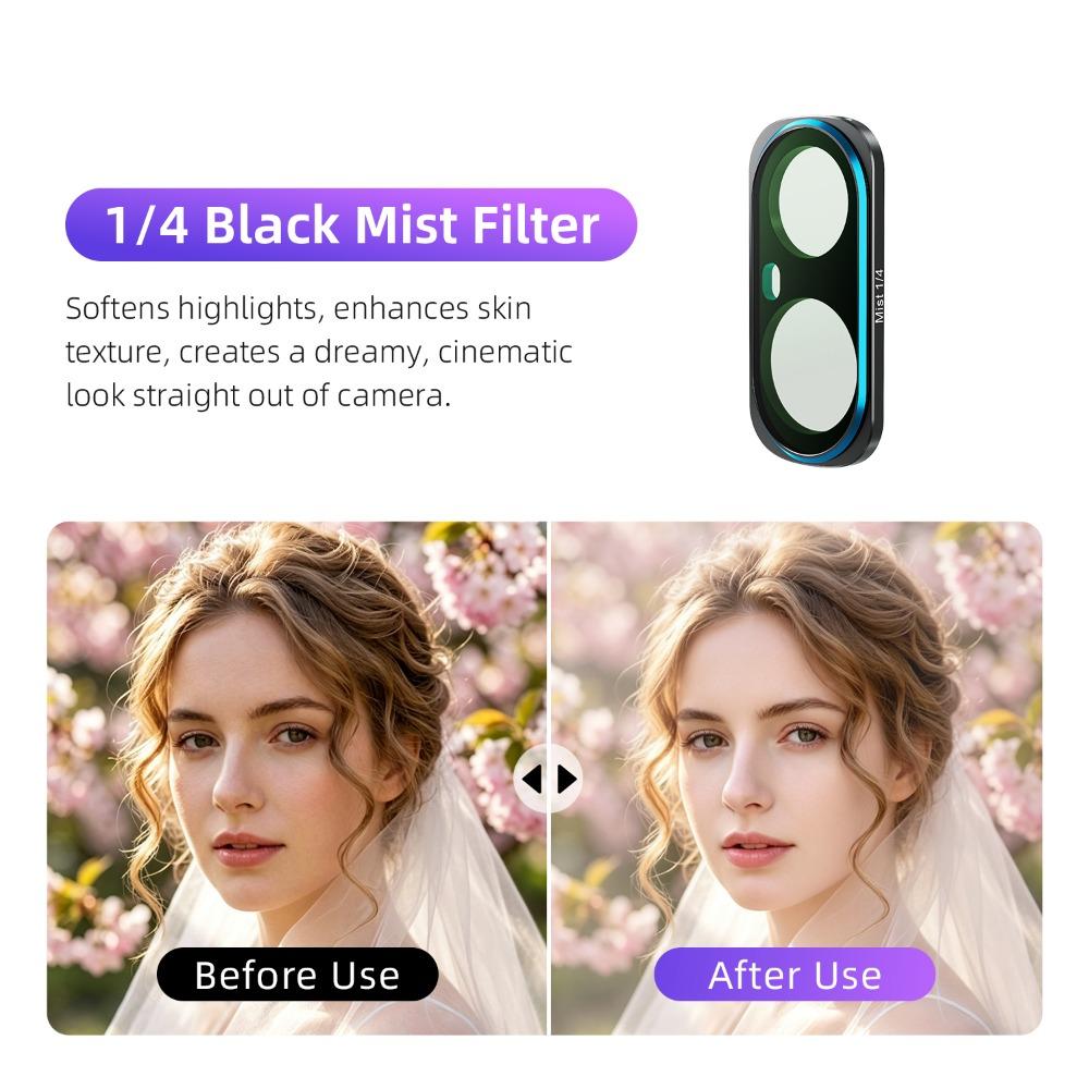 Filtros de Lente Magnéticos de Vidrio Óptico para Accesorios de Cámara Gimbal Insta360 Luna Ultra