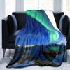 Coperta Ponderata Aurora Boreale King Queen Size Bella Coperta con Motivo Luminoso Calda Leggera Super Morbida per Divano Divanetto Letto
