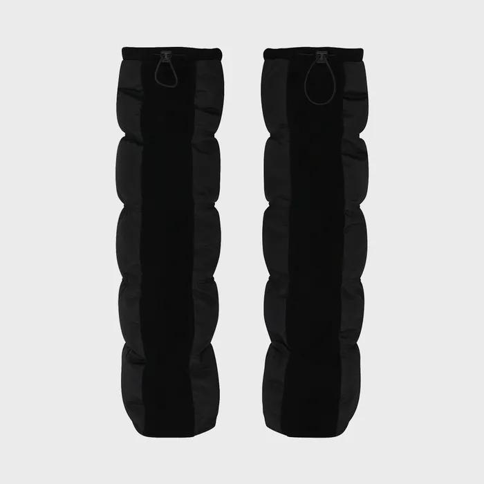 OVER KNEE PADDED LEG WARMER_Black