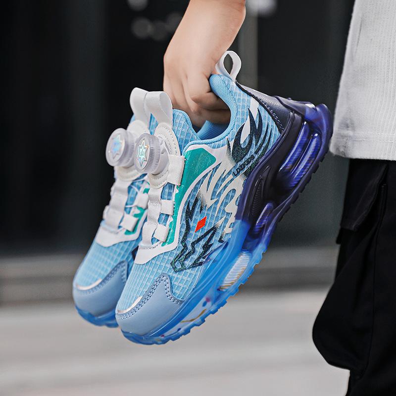 Nezha third prince Aobing boys' shoes 2025 autumn breathable double net sports and leisure shoes children's soft-soled running shoes