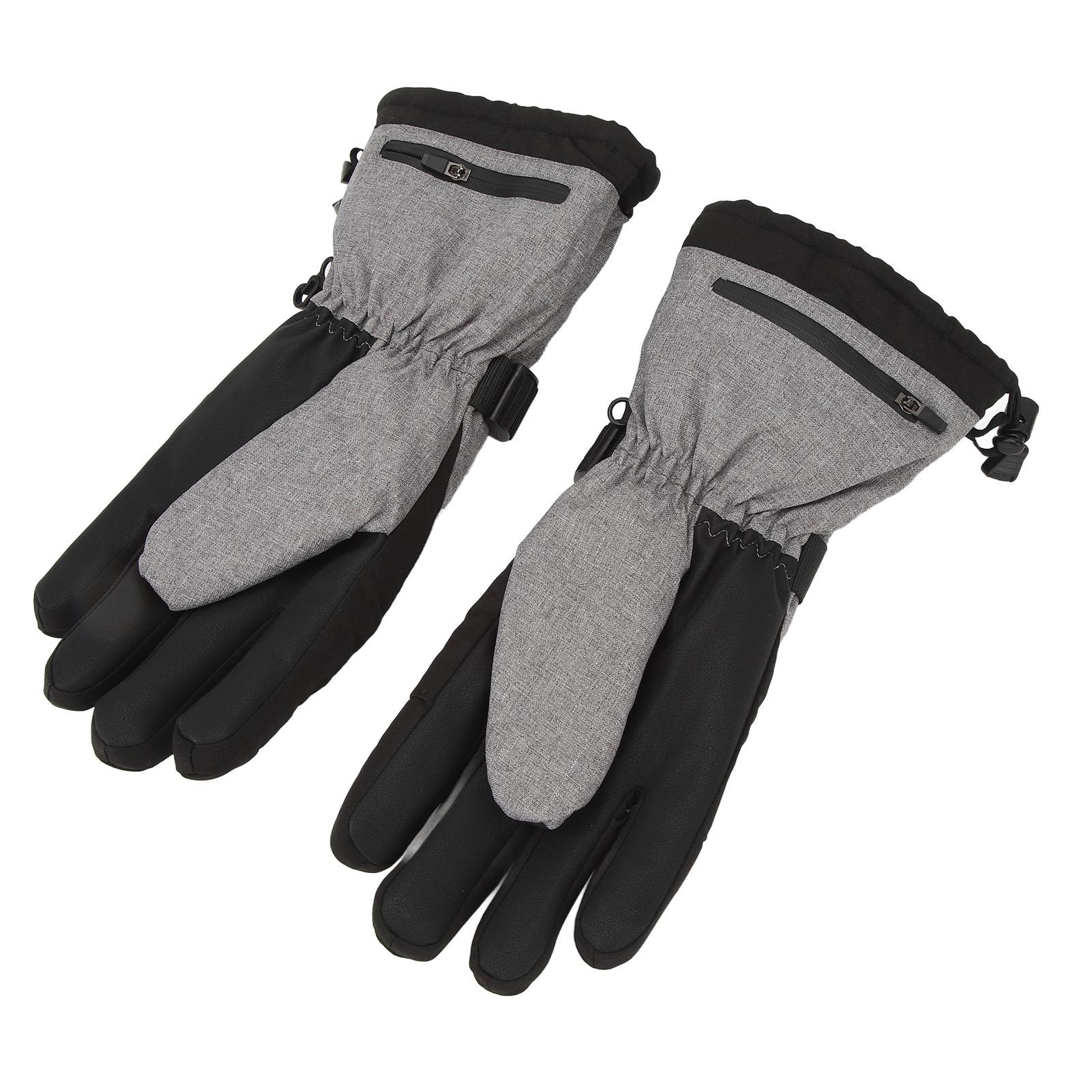 

1 пара перчаток с подогревом, теплые водонепроницаемые зимние виды спорта, велоспорт, езда на лыжах, электрические перчатки с подогревом для