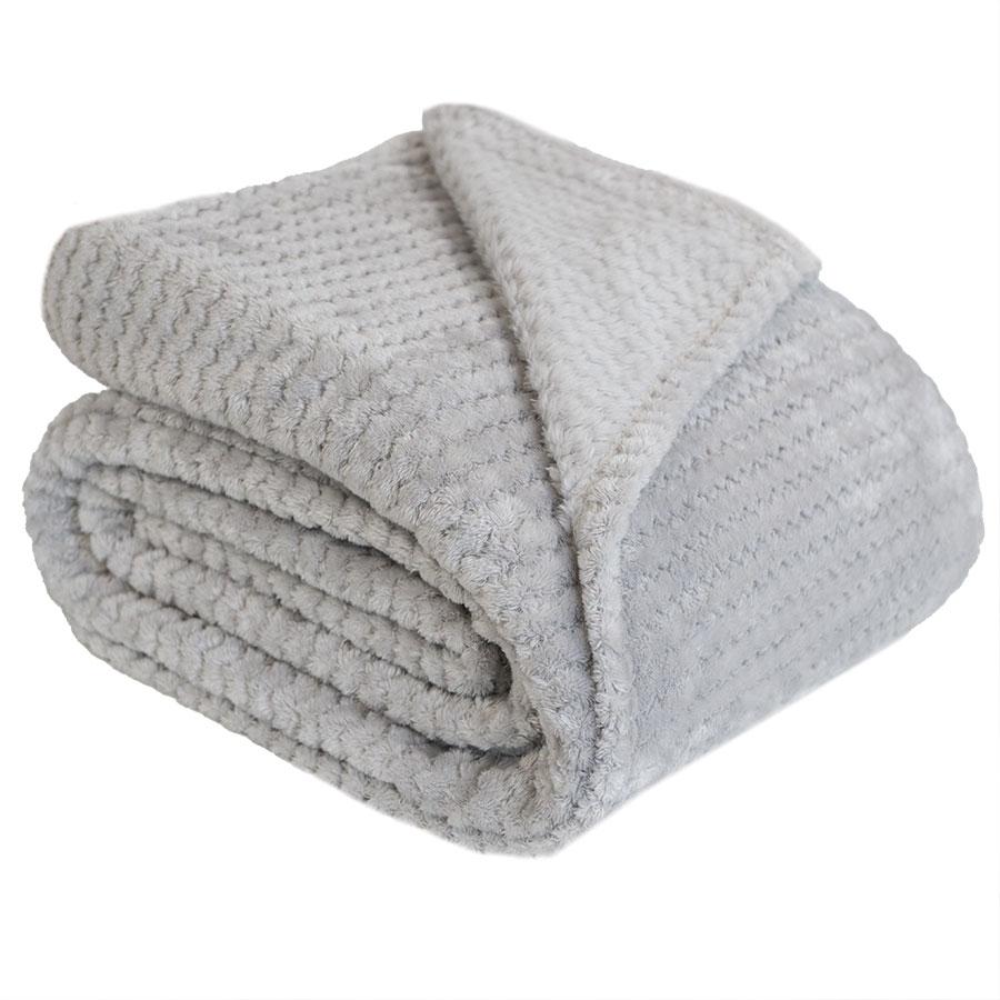 LUGO Decorative blanket - gray - 160x200 cm