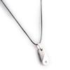 Les Trésors De Lily [J8485] - Silver Gray 'Peaceful' Steel Necklace