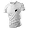 Four Seasons Adult Men'S Crew-Neck T-Shirt Top Creative Five-Pointed Star Pattern Print Loose Multi-Color Trend Short Sleeve