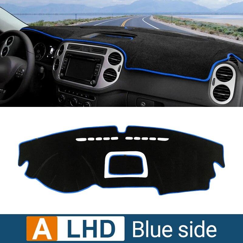 

Для Volkswagen VW Tiguan 5N 2007 2008 2009 2010 2011 2012 2013 2014 2015 2016 крышка приборной панели автомобиля Avoid Light Mat Anti-UV Carpet A Blue Side LHD