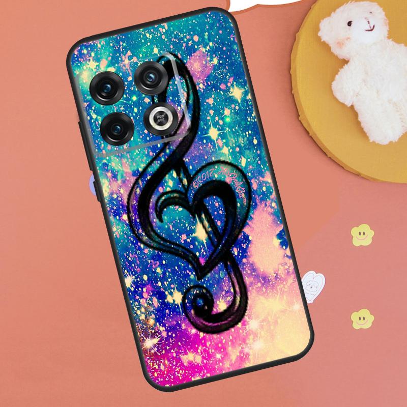 Musical Notes Violin Classical Music Case For OnePlus 13T 10T 8T 12R 13R 15 13 12 11 9 10 Pro Nord CE 5 2 3 4 Lite N20 N30 Funda