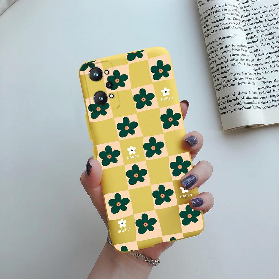 For Realme GT Neo 3T Case Realme GT Neo 2 GT2 Cover Rainbow Flower Soft Silicone Protective Phone Bumper Realme GT Neo 3T 2 Case