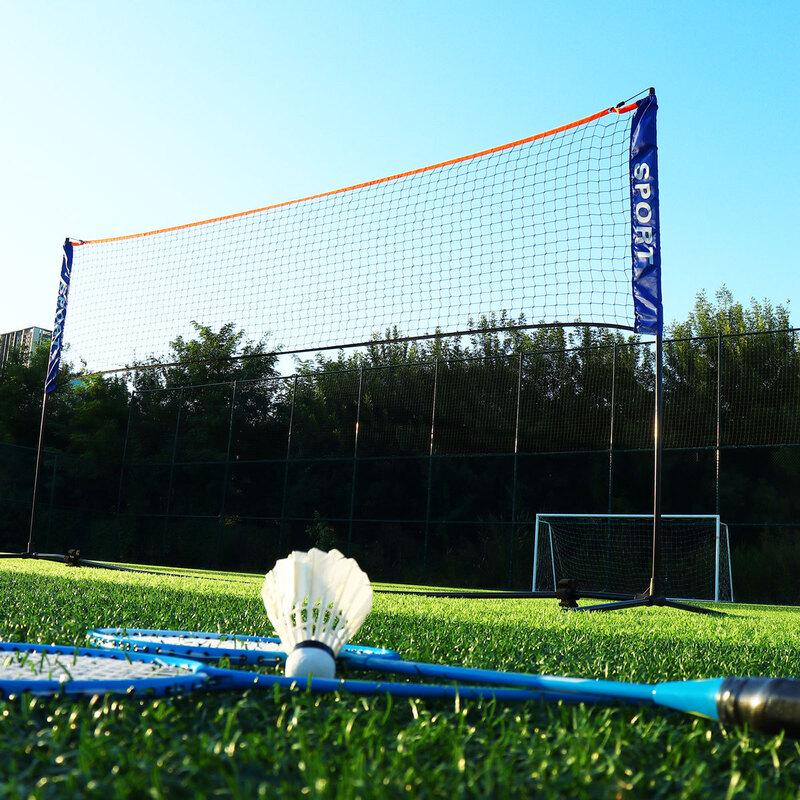 Portable 5.1m Height-Adjustable Badminton & Tennis Net Set