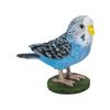 Ubia Swinging Blue Budgerigar, 12.5 X 5.7 X 10 Cm, Doll Figurine, Animal Ornament, Garden Decor, Bird, H20261-1