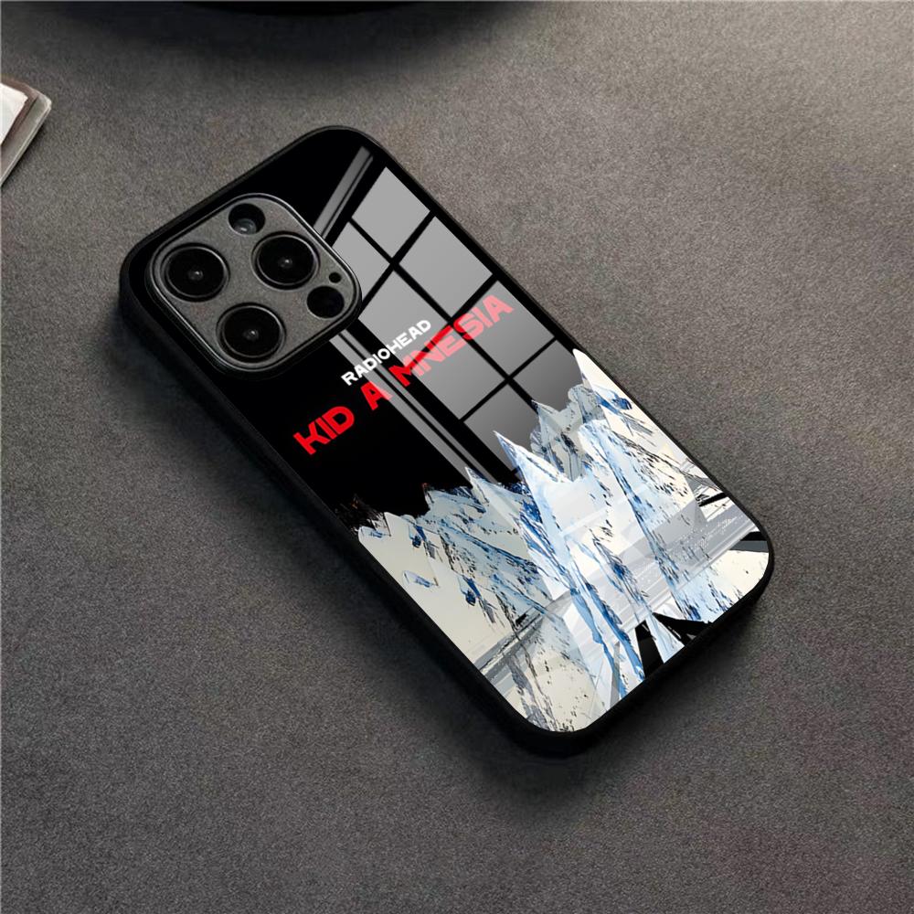

Art Rock Band Radiohead Music Phone Case For 17 Pro Max IPhone 16 Pro 14 12 11 13 Mini X XR XS 15 Plus SE Glass Cover iPhone12 Pro