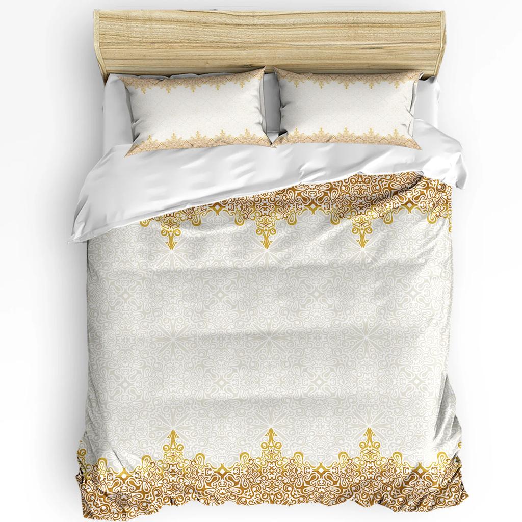 Vintage Flower Indian Bohemia Duvet Cover With Pillow Case Custom Comforter 3pcs Bedding Set Quilt Cover Double Bed Home Textile