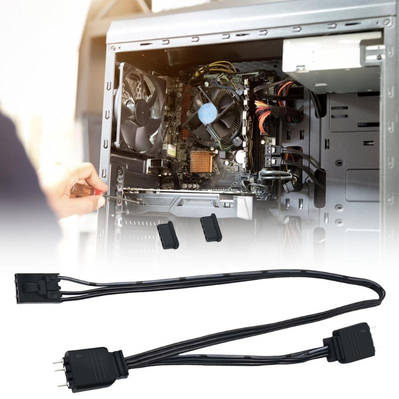 ARGB Adapter Cable 4pin To 3Pin Enhances Lighting Effects 4Pin To 5V 3Pin Devices Splitter For HDLL120