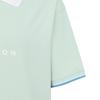 MALBON GOLF Crop Half Zip Waffle T-Shirt Light Mint (Woman)