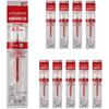 Mitsubishi Pencil Ballpoint Pen Refills for Jetstream Single Color, 0.7mm, Red, SXR7.15, Pack of 10