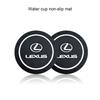 Car Anti Slip Coaster Anti-noise Water Cup Pad Cushion Car Styling For Lexus ES RX NX LS UX LM LX GX LC RZ IS CT GS RC HS SC LBX